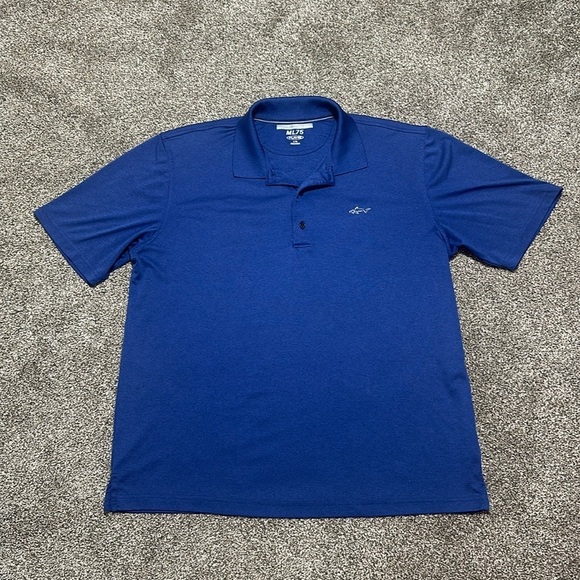 Greg Norman ML75 polo navy blue large play dry - Picture 1 of 8